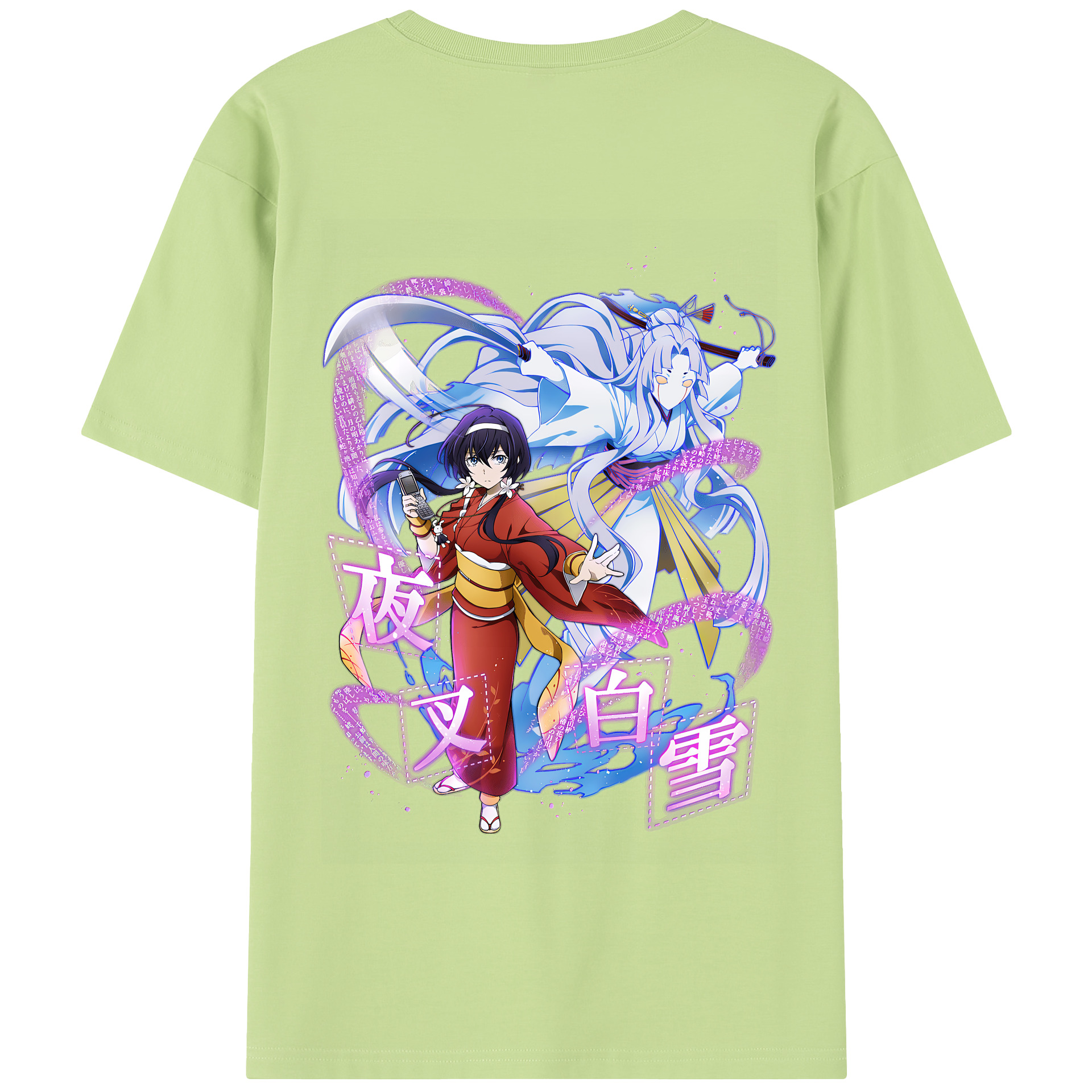 （画像用） 文豪ストレイドッグス Bungo Stray Dogs 綿100％半袖Tシャツ（背面プリント）